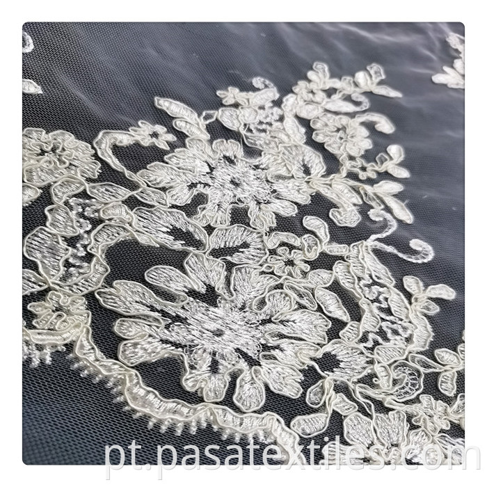 3d Ribbon Embroidery Net Fabric